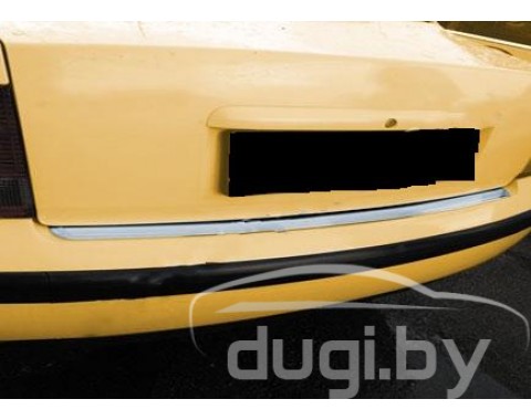 Хром накладка на задний бампер (нерж.) для Passat B5